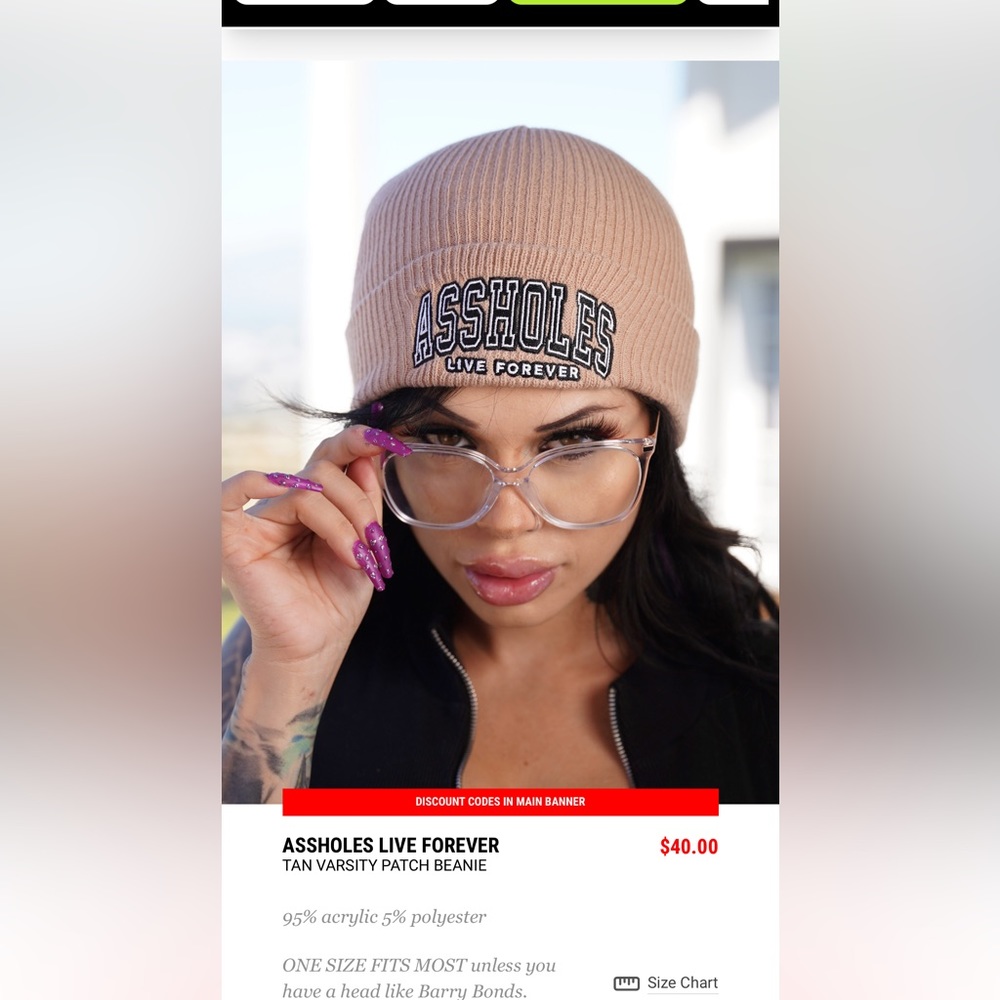 Assholes live forever beanie